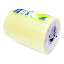 100 Rolos De Fita Adesiva Transparente Durex 12x50 Foto mini 2
