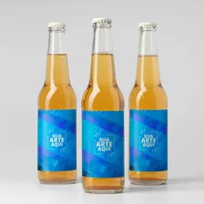 100 Rotulos Adesivos Cerveja Artesanal Rotulo 12x8 Cm Cor Personalizado Foto mini 2