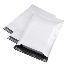 100 Saco Envelope De Segurança Branco Saco Ecommerce 15x25cm Foto  mini 1