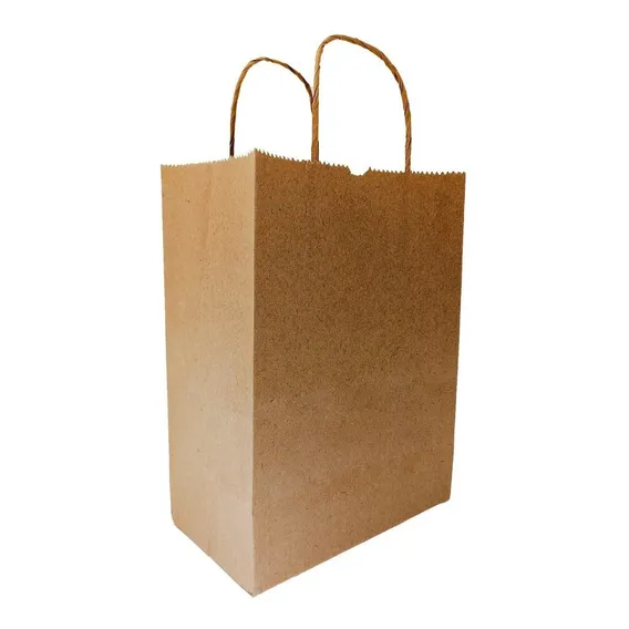 100 Sacolas M (30x24x14) - Papel Kraft Foto 1