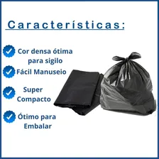 100 Sacos Lixo 60l Volume Médio Resistente Descartável Foto mini  3