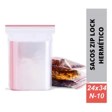 100 Sacos Saquinho Zip Lock 24x34 Abre E Fecha Foto mini 3