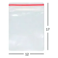 100 Sacos Saquinho Zip Lock Hermético 12x17 Plastico Zip Foto mini 2