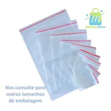 100 Sacos Saquinho Zip Lock Hermético 12x17 Plastico Zip Foto mini 1