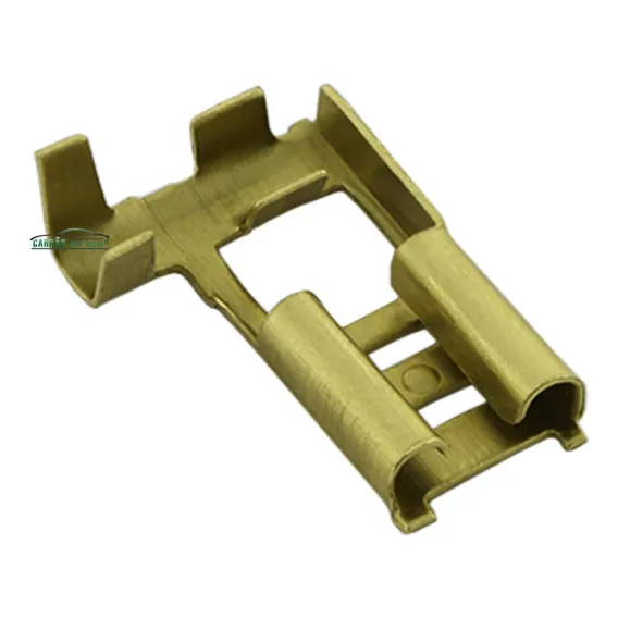 100 Terminal Conector Bandeira 6,3mm Terminal De Canto Foto 1