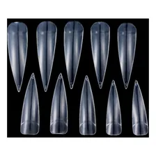 100 Tips Estileto Unhas De Gato Stiletto Acrigel Postiça Uv Estiletto Transparente Foto mini 4
