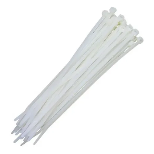 100 Un Abraçadeiras Nylon Enforca Gato 2,5x100mm (branca) Foto 1