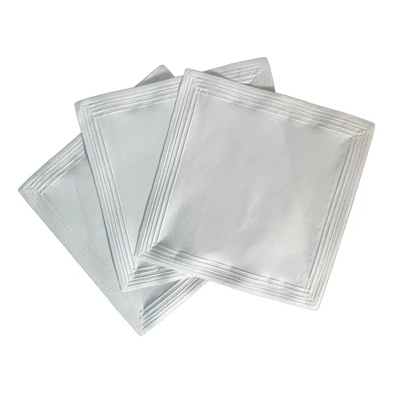 100 Und Guardanapo Tamanho 15x15 Cm Clássico Aperitivo Cor Branco Foto 1