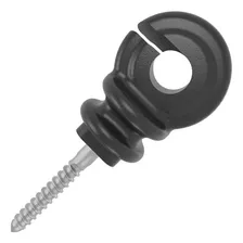 100 Und. Isolador Anel Cerca Elétrica Gancho Afastador Preto Foto mini 1