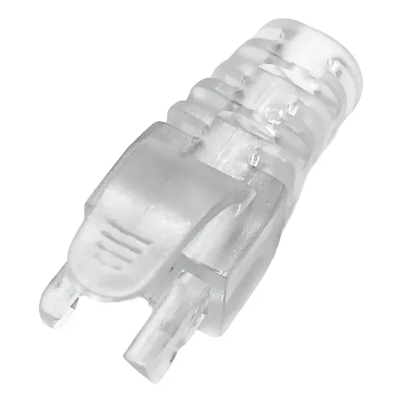 100 Unid Capa Snap In Para Rj45 Boot Cat5e/cat6 Transparente Foto 1