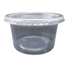 100 Unid Embalagem Bolo No Pote Redondo Micro Freezer 250ml Foto mini 1