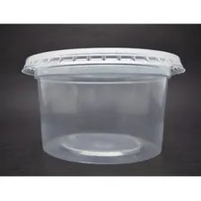 100 Unid Embalagem Bolo No Pote Redondo Micro Freezer 250ml Foto mini 2