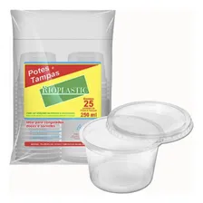 100 Unid Embalagem Bolo No Pote Redondo Micro Freezer 250ml Foto mini 3