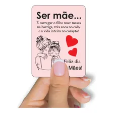100 Unid | Tag Cartão Dia Das Mães | Médio - 5,4 X 7,2 Cm Foto mini  2