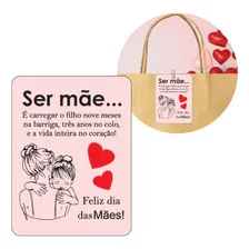 100 Unid | Tag Cartão Dia Das Mães | Médio - 5,4 X 7,2 Cm Foto  mini 1