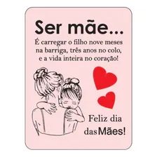 100 Unid | Tag Cartão Dia Das Mães | Médio - 5,4 X 7,2 Cm Foto mini  3