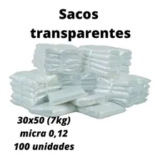 100 Unidades Saco Plástico Transp. Reforçado 0,12 Micras Foto mini 1