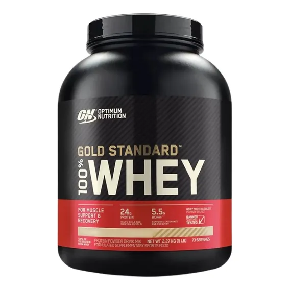 100% Whey Gold Standard 2270g Optimum Nutrition | Sabor Caramelo Foto 1