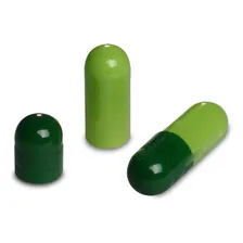 1.000 Capsula Gelatina Vazia N00 - Verde E / Verde C - Mawin Cor Verde Escuro - Verde Claro Foto mini 1