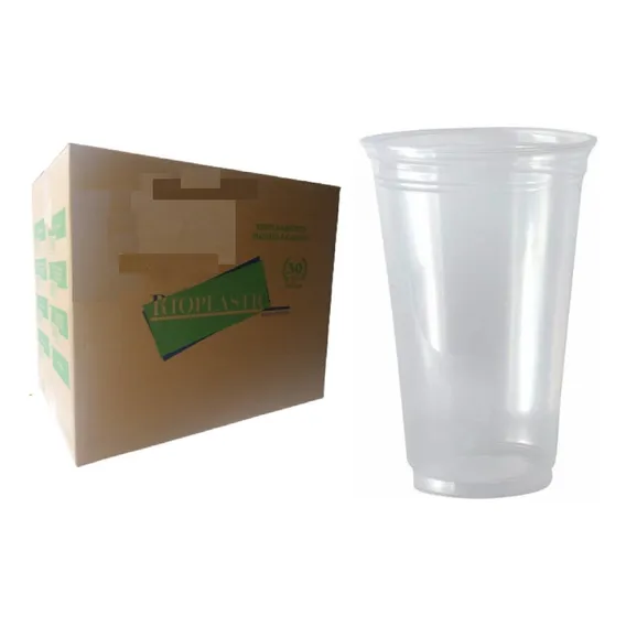 1000 Copo Plástico Liso 250ml Pp Post Mix Rioplastic (1cx) Cor Transparente Foto 1