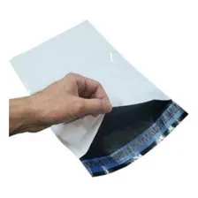 1000 Envelope Plástico Segurança Branco Lacre Sedex 32x40 Foto mini 2