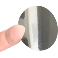 1000 Etiquetas Lacre Selo Adesivo Bolinha Transparente 4x4 Foto mini 4