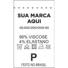 1000 Etiquetas Nylon Personalizada 25x51mm Para Roupas Foto  mini 1