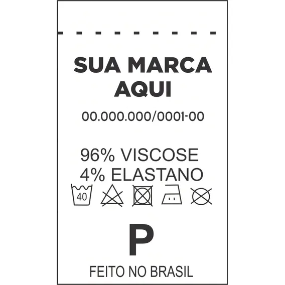 1000 Etiquetas Nylon Personalizada 25x51mm Para Roupas Foto 1