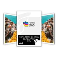 1000 Folhas Papel Glossy Foto 230g A4 Dupla Face Premium Cor Branco Foto  mini 1