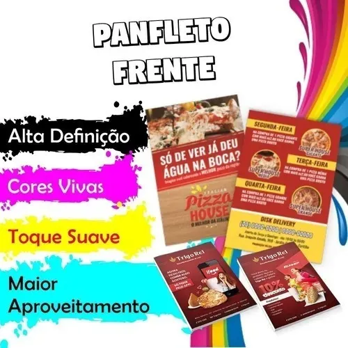 1000 Panfletos Propaganda Flyer 20x14 Frente Premium Foto 1