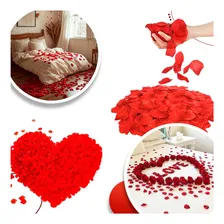 1000 Pétalas De Rosas Artificiais Na Cor Vermelha Foto mini 1
