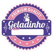 1000 Rótulo Adesivo Para Geladinho, Sacolé, Dindin 3x3cm Cor Personalizado Desenho Impresso Personalizado Foto mini 1