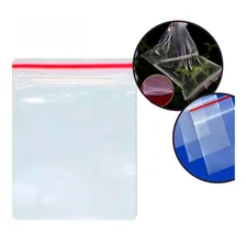 1000 Saco Saquinho Plástico 8,5x12,5cm Hermético N4 Zip Lock Foto mini 2