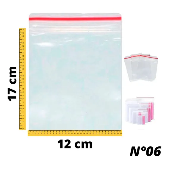1000 Sacos Zip Lock 12x17 HermetÃco Saquinho Transparente Foto 1