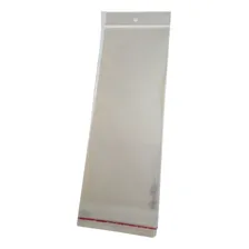 1000 Saquinho Plástico Transparente 6x12 Com Furo Abaadesiva Foto mini 1