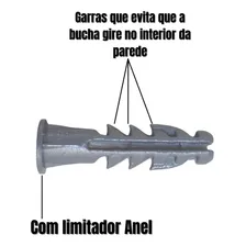 1000 Unidades Bucha C/ Anel 8mm Sem Parafuso Agora Foto mini 4