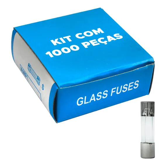 1000 X Fusível De Vidro 5x20 Pequeno Kit C/1000 Peças 9 Amp Foto 1