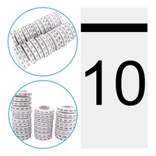 10.000 Etiqueta Tecido Nylon Em Rolo Tamanho Medida Números Foto mini 1