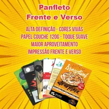 10000 Panfletos Flyer Foulder Folheto 10x14cm Frente Verso Foto mini 3