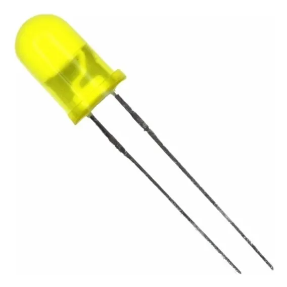 1000x Led Amarelo Difuso 5mm Arduino Pic Raspberry Pi Foto 1