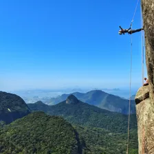 100m Corda Semi Estatica 10,5mm Rapel Escalada Montanhismo Cor Vermelho Foto mini  2