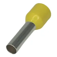 100p莽s Conector Simples Terminal Tubular Ilh贸s Amarelo 6mm Foto mini 4