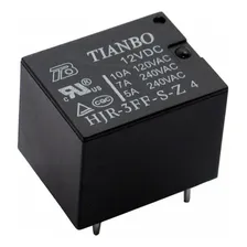100pcs Rele 12v 1 Contato Seco 10a Na 05 Pinos Foto mini 1