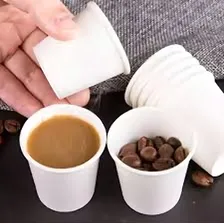 100un Copo De Papel Ecológico 120ml Impermeável Café Chá Cor Kraft Foto mini 2