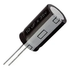100x Capacitor Eletrolítico 10uf X 35v 105º Kit C/100 Peças Foto mini 1