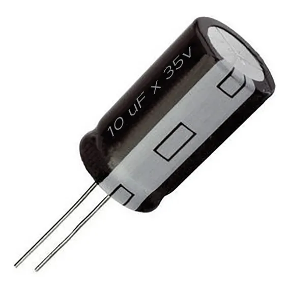 100x Capacitor Eletrolítico 10uf X 35v 105º Kit C/100 Peças Foto 1
