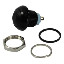 100x Chave Push Button 2 Polos Ds-128 - 12mm - Preto Foto  mini 1