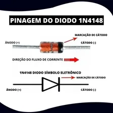 100x Diodo Retificador 1n4148 In4148 Foto mini 4