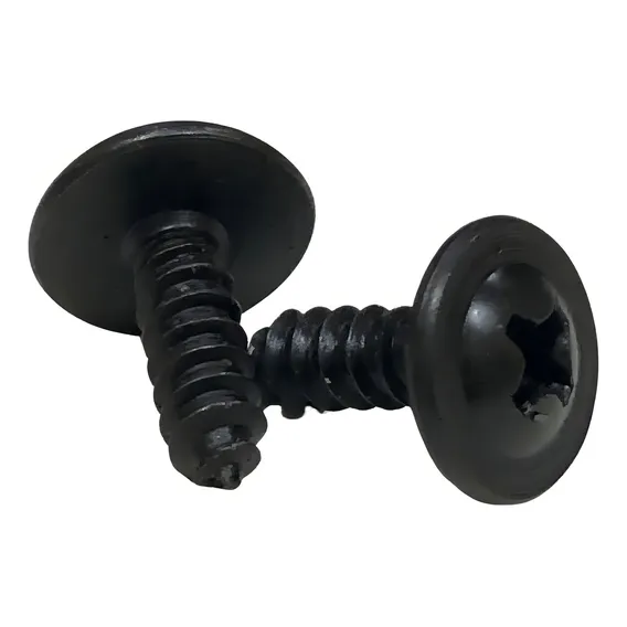 100x Parafuso Preto Philips Flangeado Pequeno 4x13mm Soberbo Foto 1