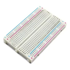 100x Peças Protoboard Breadboard 400 Pontos Furos Pinos Foto mini  2